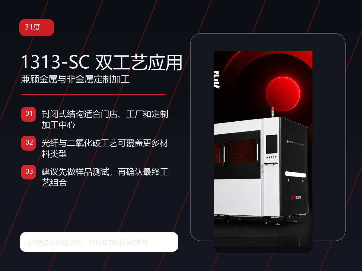 31度1313-SC封闭式光纤二氧化碳一体机 产品图片
